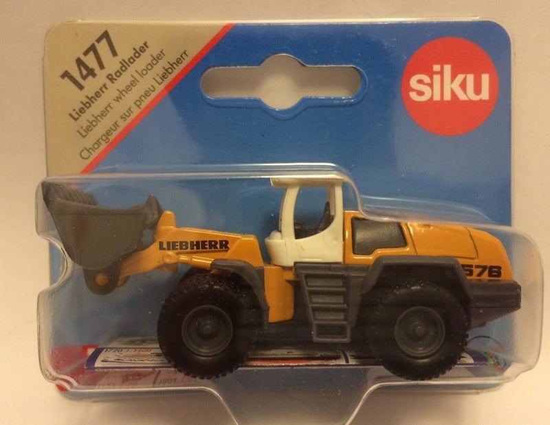 Siku 1477, Liebherr Wheel Loader, Metal/Plastic, Yellow/Grey, Movable Loading arm - Image 2